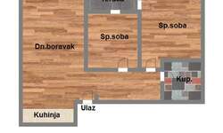 Dvoiposoban stan, Novi Sad, Petrovaradin, prodaja, 55m2, 112500e, id1106333